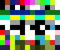 An image with several bands of different colors.